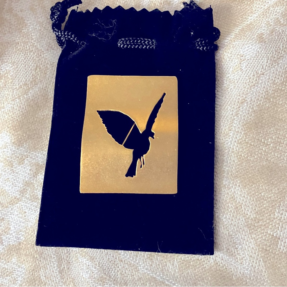 RENE MAGRITTE “The Dove” Collector Brooch – Signed Limited Gilded Metal